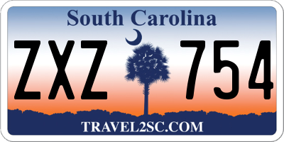 SC license plate ZXZ754