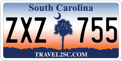 SC license plate ZXZ755