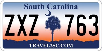 SC license plate ZXZ763
