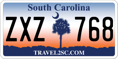 SC license plate ZXZ768