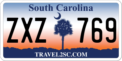 SC license plate ZXZ769