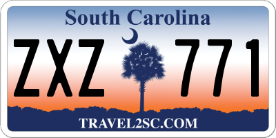 SC license plate ZXZ771