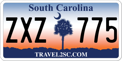 SC license plate ZXZ775