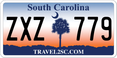 SC license plate ZXZ779