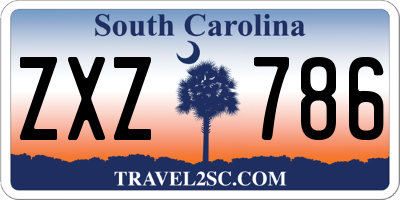 SC license plate ZXZ786