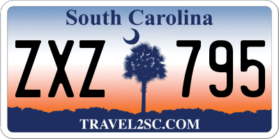 SC license plate ZXZ795