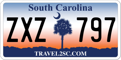 SC license plate ZXZ797