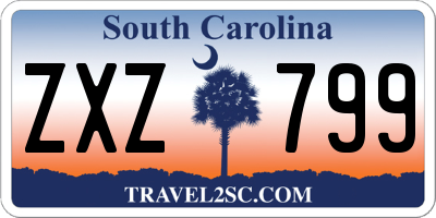 SC license plate ZXZ799