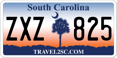 SC license plate ZXZ825