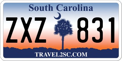 SC license plate ZXZ831