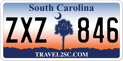 SC license plate ZXZ846
