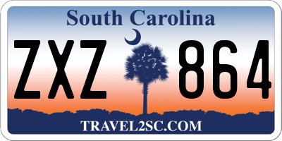 SC license plate ZXZ864