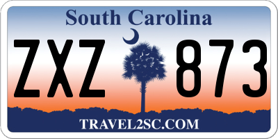 SC license plate ZXZ873
