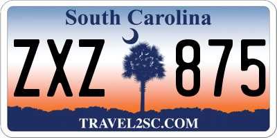 SC license plate ZXZ875