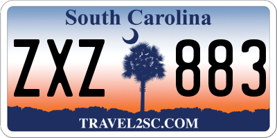 SC license plate ZXZ883