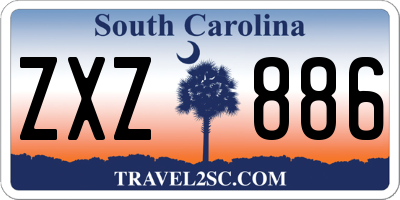 SC license plate ZXZ886