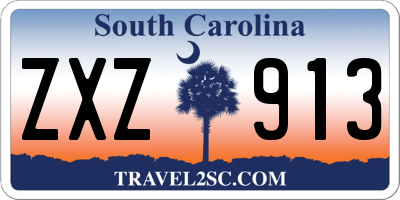 SC license plate ZXZ913