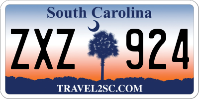 SC license plate ZXZ924