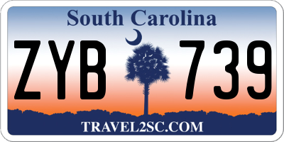 SC license plate ZYB739