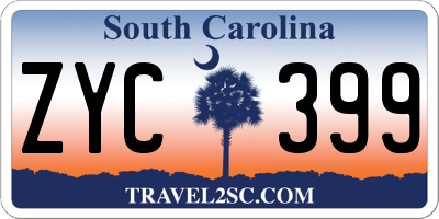 SC license plate ZYC399