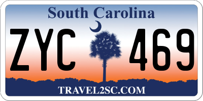 SC license plate ZYC469