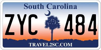 SC license plate ZYC484
