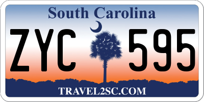 SC license plate ZYC595