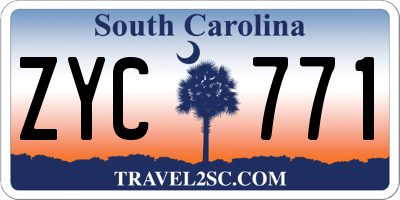 SC license plate ZYC771