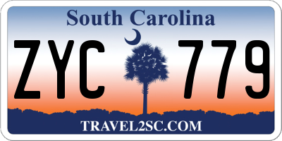 SC license plate ZYC779