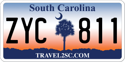 SC license plate ZYC811