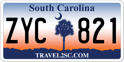 SC license plate ZYC821