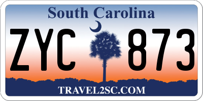 SC license plate ZYC873