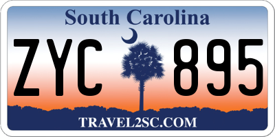 SC license plate ZYC895