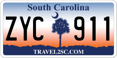 SC license plate ZYC911