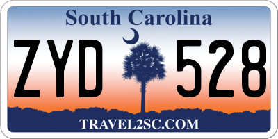 SC license plate ZYD528