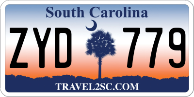 SC license plate ZYD779