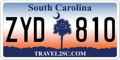 SC license plate ZYD810