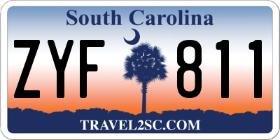 SC license plate ZYF811