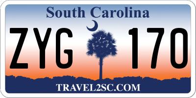 SC license plate ZYG170