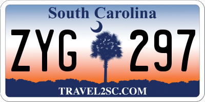 SC license plate ZYG297