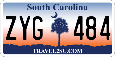 SC license plate ZYG484