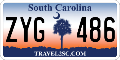 SC license plate ZYG486
