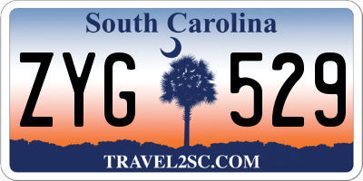 SC license plate ZYG529