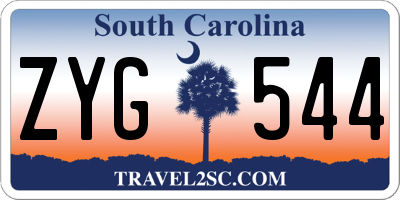 SC license plate ZYG544