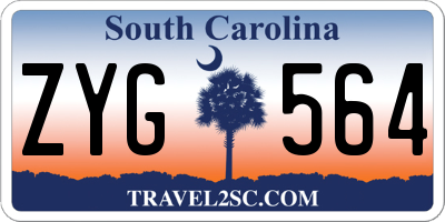 SC license plate ZYG564