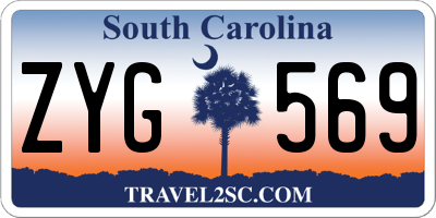 SC license plate ZYG569