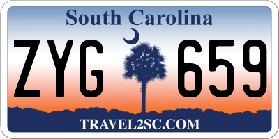 SC license plate ZYG659