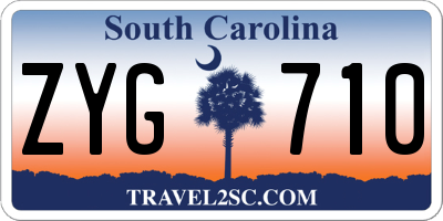 SC license plate ZYG710