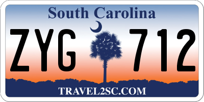 SC license plate ZYG712