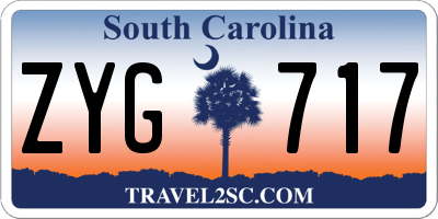 SC license plate ZYG717